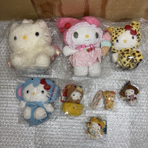 サンリオ ハローキティ グッズ キティちゃん マイメロディ ぬいぐるみ マスコット キーホルダー キティ マイメロ Sanrio 8点 まとめて